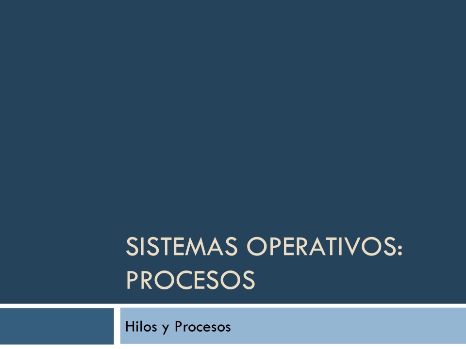 Imágen de pdf Sistemas Operativos: Hilos y Procesos
